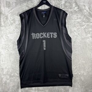 Vintage Reebok Tracy McGrady 1 Houston Rockets Swingman Blackout Mens Large